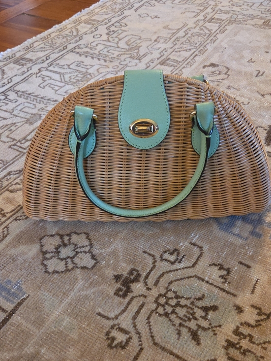 Handbags - Woven Rattan Straw Banana Republic Handbag